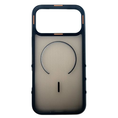 IP 17 Pro Max Fusion Transparent Mag Case Black