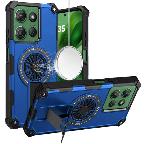 Moto G 5G 2025 CD Spinner Mag Hybrid Blue