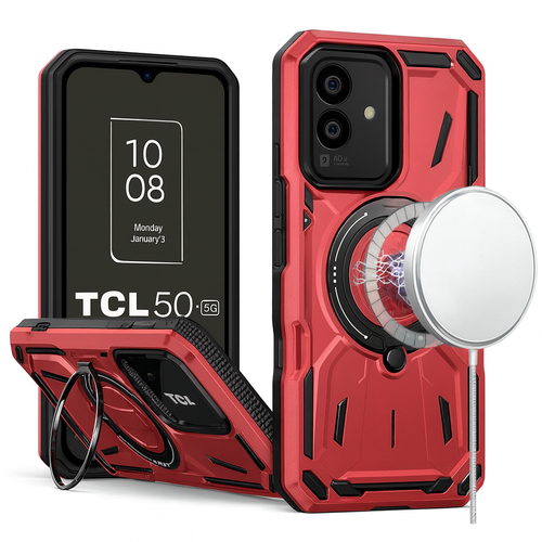 TCL 50 XL 5G Magnetic Circle Kick Stand Red