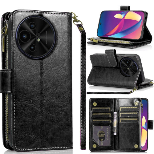 TCL 50 XL 5G Luxury Folio Wallet Case Black