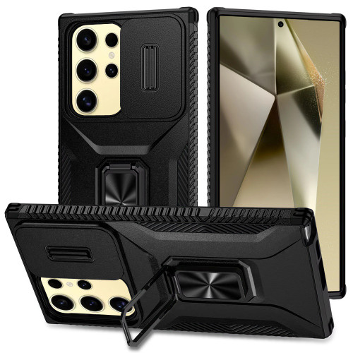 Sam s23 Ultra Complete Magnetic Camera Protection Case Black