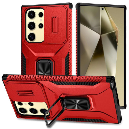 Sam s23 Ultra Complete Magnetic Camera Protection Case Red