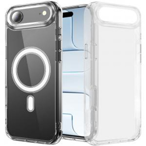 IP 17 Air Thick Transparent Magnetic Circle Shockproof Clear IP 17 Air Thick Transparent Magnetic Circle Shockproof Clear