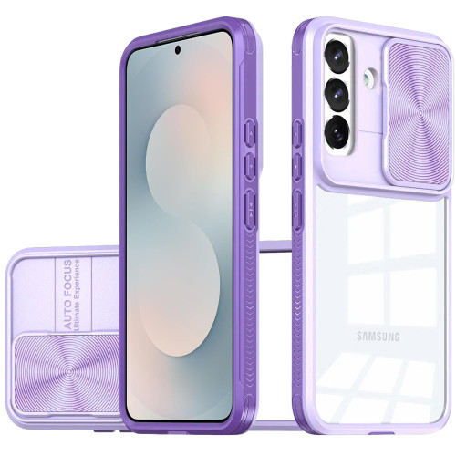 SAM Galaxy S25 FE Fusion Transparent Clear Case Purple SAM Galaxy S25 FE Fusion Transparent Clear Case Purple