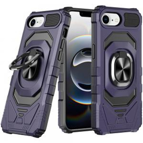 IP 16E Robotic Hybrid with Magnetic Ring Stand Case Purple IP 16E Robotic Hybrid with Magnetic Ring Stand Case Purple