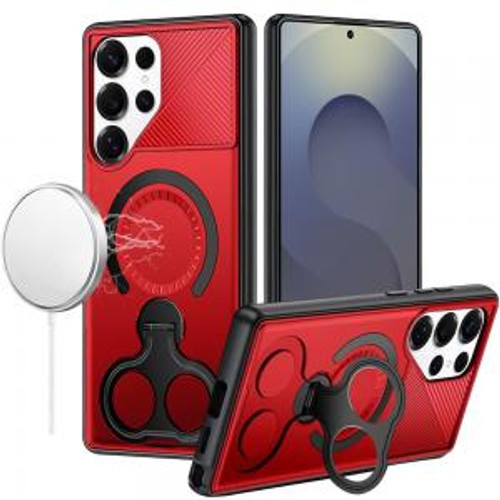 Sam s25 Ultra Car Mount with 2-Ring Stand Hybrid Case Red Sam s25 Ultra Car Mount with 2-Ring Stand Hybrid Case Red