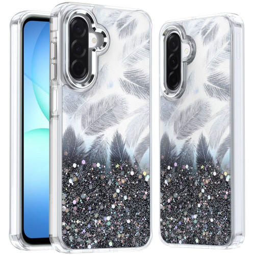 IP 15 Epoxy Glitter Shimmer Case Black