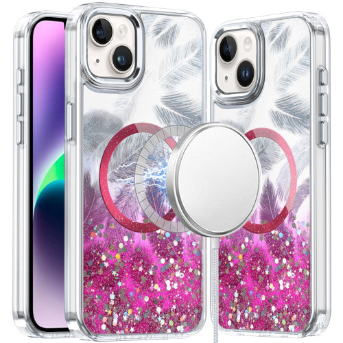 IP 14 Epoxy Glitter Shimmer Case Pink