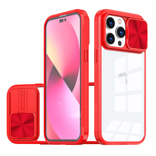 IP 15 Fusion Transparent Clear Case Red
