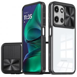 Moto G Stylus 5G 2025 Fusion Transparent Clear Case Black