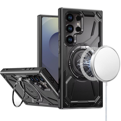 Sam S25 Ultra Magnetic Circle Kick Stand Black