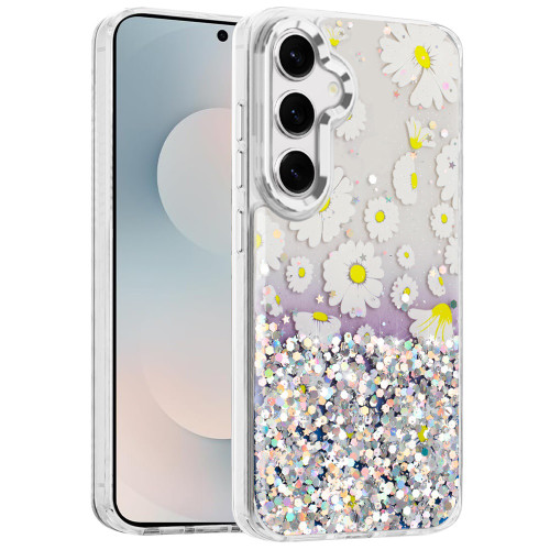 Sam S25 FE Beautiful Epoxy Chrome Metallic Edges Case 7