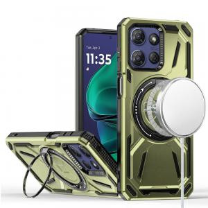 Moto G Stylus 5G 2025 Magnetic Circle Kickstand Case Midnight Green