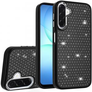 SAM A17 5G Beautiful Diamond Metallic Design Metal Chrome Edged Black