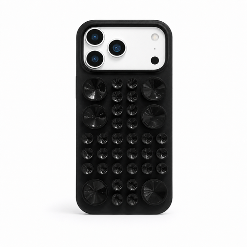 IP 17 Silicon Suction Cup Case Black