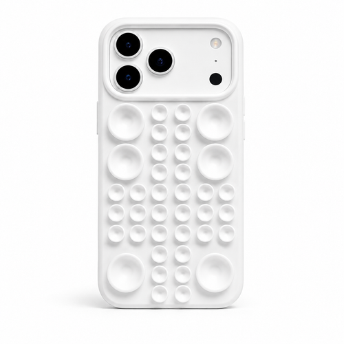 IP 15 Silicon Suction Cup Case White