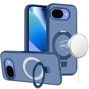 Pixel 10A Magnetic Ring Stand Full Rotation Matte Hybrid Blue