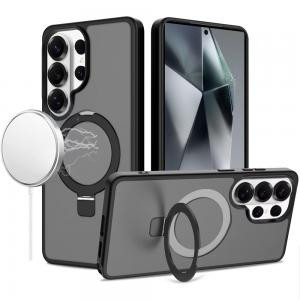 Sam Galaxy S24 Ultra Magnetic Matching Ring Stand Matte Hybrid Black