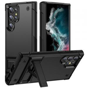 SAM S23 Thunder Kickstand Hybrid Case Black