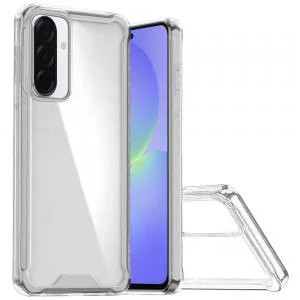 Sam Galaxy A37 Colored Shockproof Transparent Case Clear