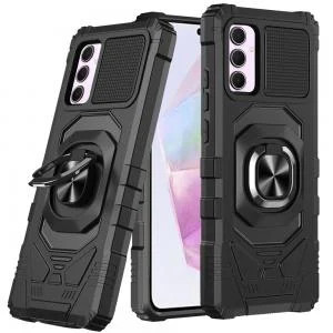 Sam Galaxy A36/A56 Robotic Hybrid With Ring Stand Case Black