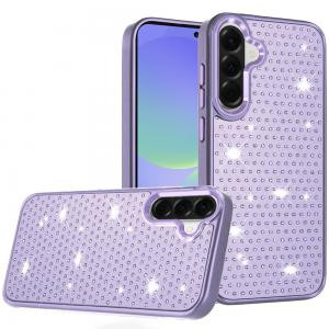 Sam A37 Beautiful Diamond Metallic Metal Chrome Edge Purple