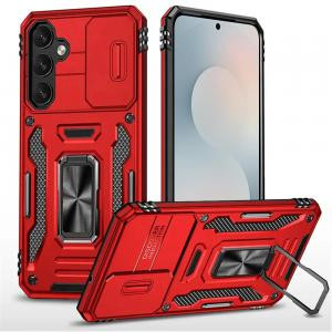 Sam S26 Plus Utter Tough Metal Ring Moveable Camera Case Red