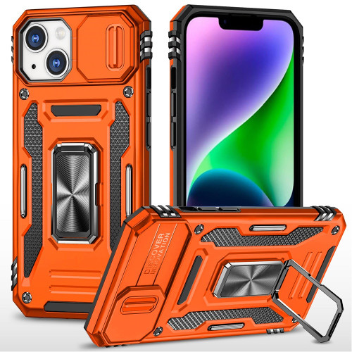 iP 13/14 Utter Tough Metal Ring Case Cosmic Orange