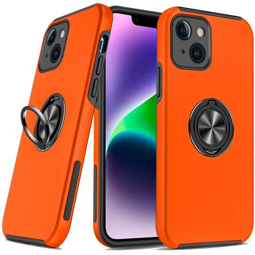 iP 13/14 CHIEF Oil Painted Magnetic Ring Stand Case Cosmic Orange