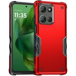 Moto G Power 2026/2025 Exquisite Tough Shockproof Hybrid Case Red