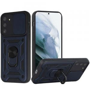 Sam S21 Ultra ELITE Camera Push Magnetic Ring Stand Case Blue