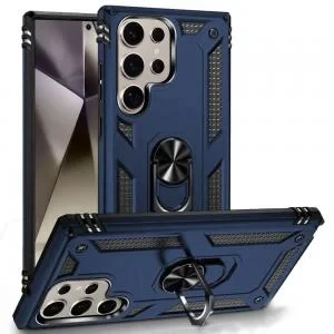 Sam S22 Ring Magnetic Kickstand Hybrid Case Blue