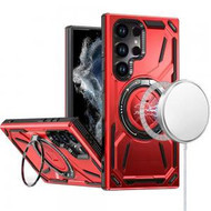 SAM A14 Magnetic Circle Kickstand Case Red