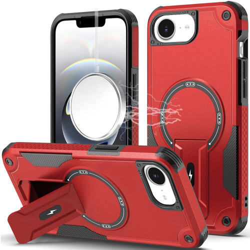 iP 16E / SE4 Sturdy Bracket Kickstand Magnetic Hybrid Red