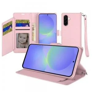Sam A37 Wallet ID Card Holder Case Rose Gold