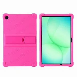 Sam A9 Plus/A11 Plus 11 inch Silicone Tablet Case with Detachable Stand Pink