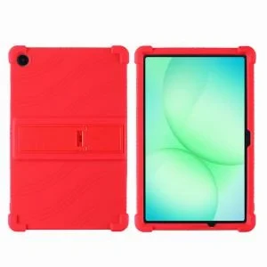 Sam A9 Plus/A11 Plus 11 inch Silicone Tablet Case with Detachable Stand Red