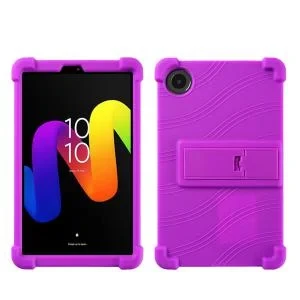 TCL Tab 8 NXT Silicone Tablet Case with Detachable Stand Purple