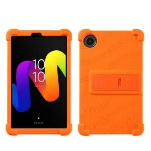 TCL Tab 8 NXT Silicone Tablet Case with Detachable Stand Orange