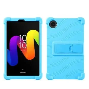 TCL Tab 8 NXT Silicone Tablet Case with Detachable Stand Light Blue
