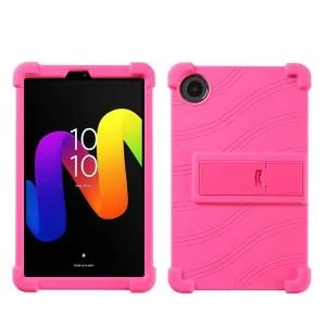 TCL Tab 8 NXT Silicone Tablet Case with Detachable Stand Hot Pink