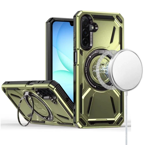 Sam A17 5G Magnetic Circle Kickstand Case Midnight Green