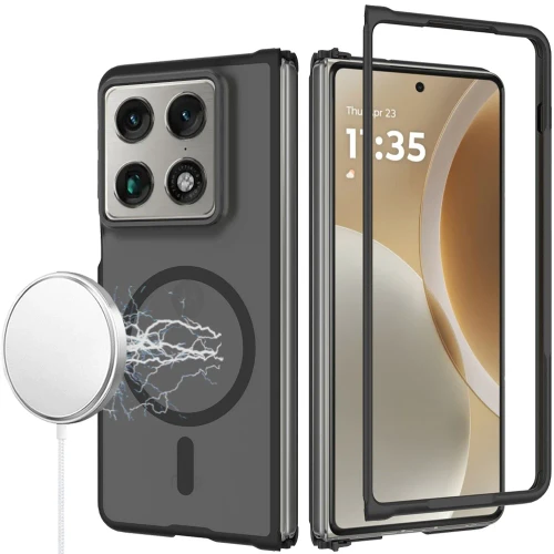 Moto Razr Fold 2026 Mag Circle Smooth Safe Matte Feel Hybrid Case Black