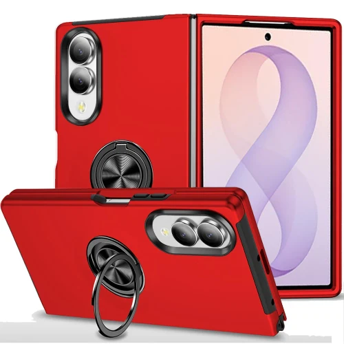 SAM Galaxy Z Fold 8 Chief Premium Matte Magnetic Ring Stand Case Red