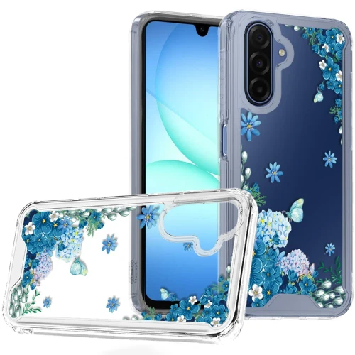 SAM A17 5G Beautiful TPU Designs Case Blue Floral