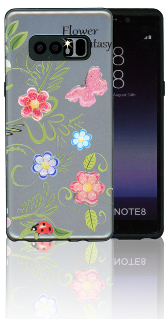 Samsung Galaxy Note 8 MM 3D Flower Butterfly