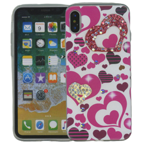Iphone X/10/XS MM Electroplated Bling Heart