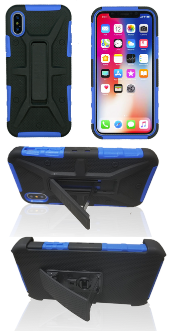 iPhone X/XS MM Rugged Combo Blue