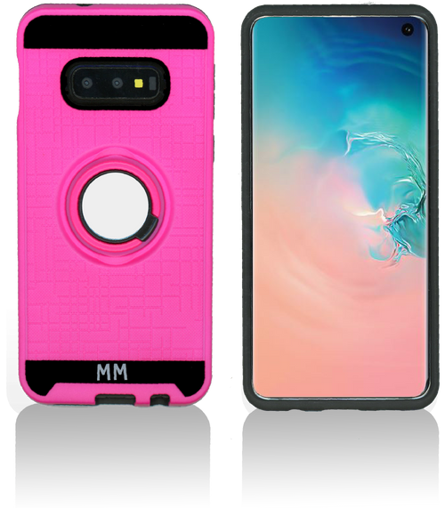 Samsung Galaxy S10 Lite MM Metal Ring Stand Case Hot Pink