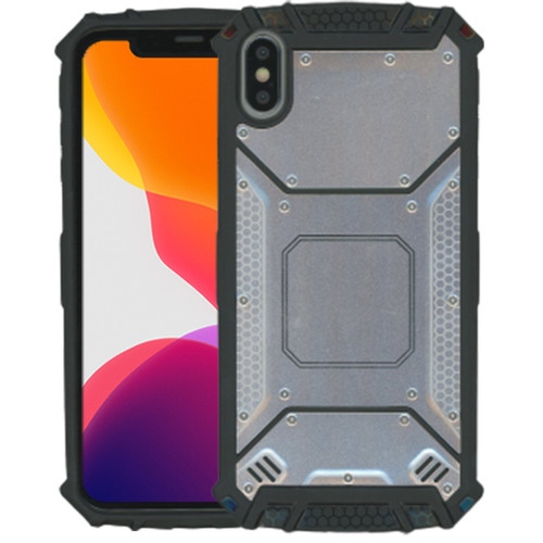 iPhone XS MAX MM Magnetic Rugged Case  Silver